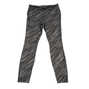 Eddie Bauer Leggings Womens Large Black Gray Workout Yoga Pants